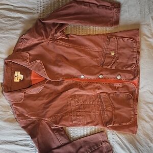 Woolrich Dark Brick 100% cotton jacket size S